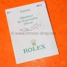 Rolex Submariner Date 16610 Warranty Guarantee Certificate Model 16610 Serial Z circa 2004, 2005