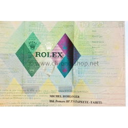 Rolex Submariner Date 16610 Warranty Guarantee Certificate Model 16610 Serial Z circa 2004, 2005