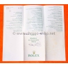 Rolex Submariner Date 16610 Warranty Guarantee Certificate Model 16610 Serial Z circa 2004, 2005