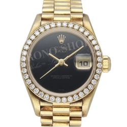 Rolex cadran Onyx 20mm montres Dames Datejust couleur noir Réel Onyx Datejust 69173,69178,79178 Cal2035,2135