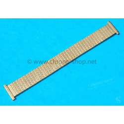 Gay Frères Vintage 70s Bracelet de montres extensible Gay Frères Sprint en plaqué or jaune 22-17mm