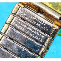 Vintage Gay Freres Sprint Gold-Tone plated extensible 22,21mm 19mm 18mm 17mm Unused Classic Watch Band