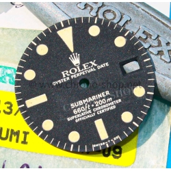 Rolex Authentique Cadran Mark I montres vintages Submariner Date 1680 Mk 1 tritium patine jaune calibre 1570
