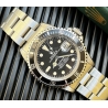Rolex Authentique Cadran Mark I montres vintages Submariner Date 1680 Mk 1 tritium patine jaune calibre 1570
