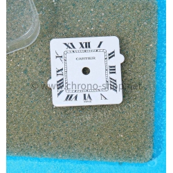 Cartier Watch White Enamel romans numerals Dial Genuine Mint Rare Santos Carrée 14mm White Watch Dial ref Z0360311