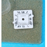 Cartier Watch White Enamel romans numerals Dial Genuine Mint Rare Santos Carrée 14mm White Watch Dial ref Z0360311