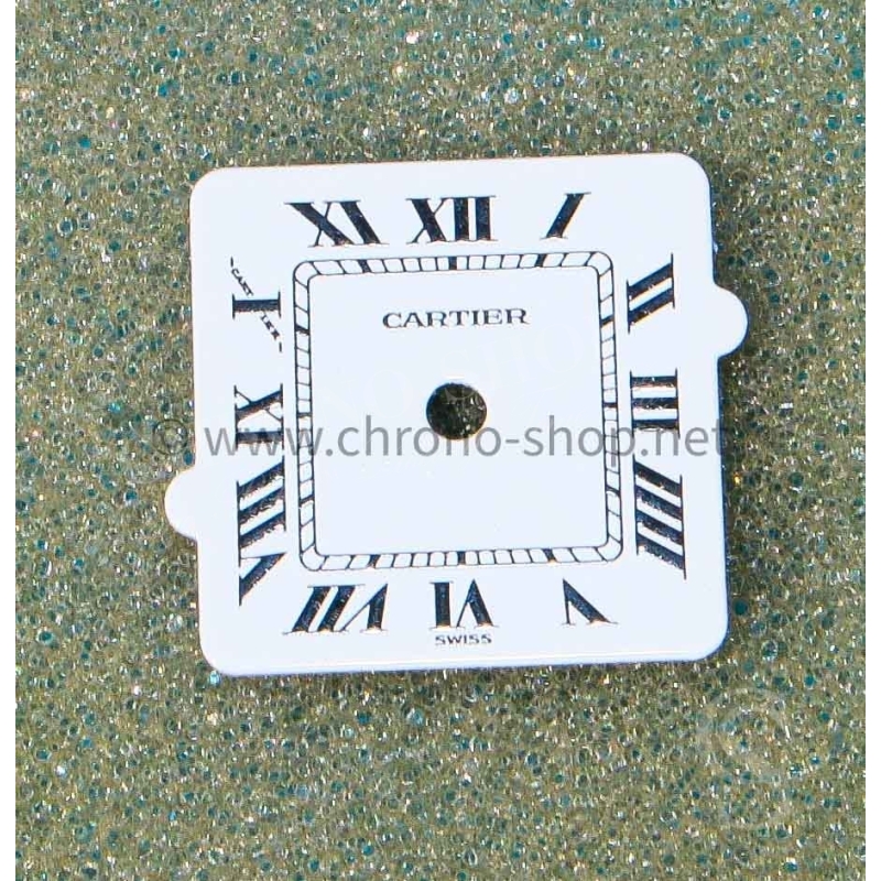 Cartier Santos Carrée 14mm Rare Cadran Blanc Chiffres Romains Montres vintage ref Z0360311