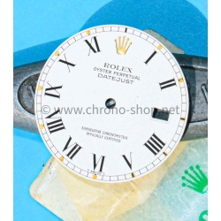 ROLEX DATEJUST CADRAN BUCKLEY CHIFFRES ROMAINS BLANC 16013,16018 cal 3035,3135 VINTAGE MONTRES ROLEX DATEJUST