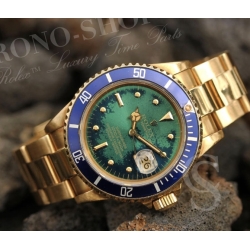 Rolex Submariner Date 16803,16808 Rare Gilt yellow gold handset tritium yellow  shades mint Rolex cal 3035