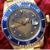 Rolex Submariner Date 16803,16808 Rare Gilt yellow gold handset tritium yellow  shades mint Rolex cal 3035