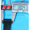 Bracelet Montres Mixte 18mm PECARI VERITABLE SWISS MADE en cuir veritable pécari couleur noir avec boucle ardillon