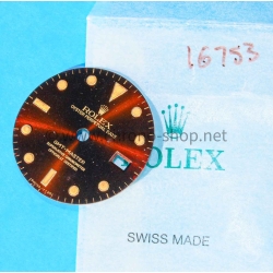 ROLEX RARE CADRAN PATINE COGNAC MONTRES GMT MASTER 16753, 16758 OEIL DU TIGRE EYE OF TIGER cal 3075,3175