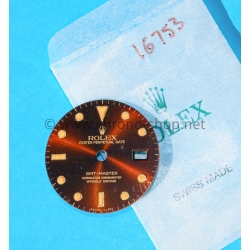 ROLEX RARE CADRAN PATINE COGNAC MONTRES GMT MASTER 16753, 16758 OEIL DU TIGRE EYE OF TIGER cal 3075,3175