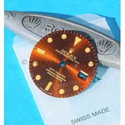 ROLEX RARE CADRAN PATINE COGNAC MONTRES GMT MASTER 16753, 16758 OEIL DU TIGRE EYE OF TIGER cal 3075,3175