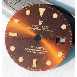 ROLEX RARE CADRAN PATINE COGNAC MONTRES GMT MASTER 16753, 16758 OEIL DU TIGRE EYE OF TIGER cal 3075,3175
