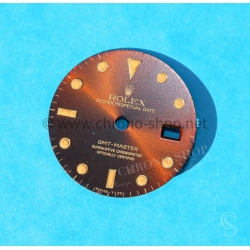 ROLEX RARE CADRAN PATINE COGNAC MONTRES GMT MASTER 16753, 16758 OEIL DU TIGRE EYE OF TIGER cal 3075,3175