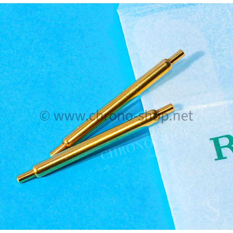Rolex Original yellow gold 20mm Submariner 1680/8,16808,16618 18K Gold Spring Bar 23-9294 Price for set