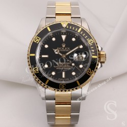 Rolex Aiguilles heures et minutes Luminova 410-16808-80 Or jaune,bitons Montres Submariner Date 16808,16803 Calibre 3035