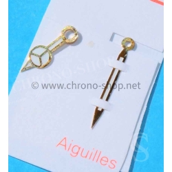 Rolex Aiguilles heures et minutes Luminova 410-16808-80 Or jaune,bitons Montres Submariner Date 16808,16803 Calibre 3035
