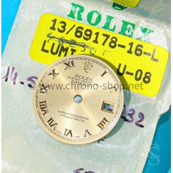 Rolex Datejust 26mm watch dial part Lady Gold Champagne 6917,69173,69178 Gold Romans numerals Cal 2035,2135