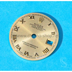 Rolex Datejust 26mm watch dial part Lady Gold Champagne 6917,69173,69178 Gold Romans numerals Cal 2035,2135