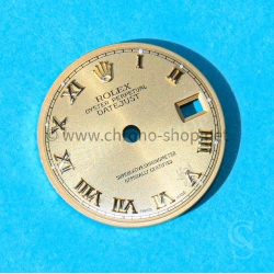 Rolex superbe cadran 20mm champagne chiffres romains or jaune montres dames Oyster Perpetual Datejust 69178,69173