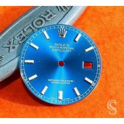 ROLEX ORIGINAL CADRAN BLEU NUIT INDEX BATONS MONTRES DATEJUST ref 116200,116234 CAL 3135