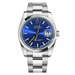 ROLEX ORIGINAL CADRAN BLEU NUIT INDEX BATONS MONTRES DATEJUST ref 116200,116234 CAL 3135