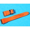 IWC Craftmanship Rivets Orange Black leather Cordovan Big Pilot watches 5002,5004,5009, Timezoner,Perpetual Calendar Watch Strap