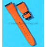 IWC Craftmanship Rivets Orange Black leather Cordovan Big Pilot watches 5002,5004,5009, Timezoner,Perpetual Calendar Watch Strap