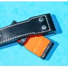 IWC Craftmanship Rivets Orange Black leather Cordovan Big Pilot watches 5002,5004,5009, Timezoner,Perpetual Calendar Watch Strap