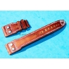IWC Bracelet Rivets 22mm Cuir cordovan Couleur marron et noir montres hommes Big Pilot 5002,5004,5009,Timezoner,Perpetual