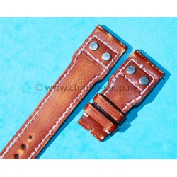 IWC Bracelet Rivets 22mm Cuir cordovan Couleur marron et noir montres hommes Big Pilot 5002,5004,5009,Timezoner,Perpetual