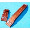 IWC Bracelet Rivets 22mm Cuir cordovan Couleur marron et noir montres hommes Big Pilot 5002,5004,5009,Timezoner,Perpetual