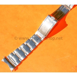 ROLEX 1954 RARE VINTAGE BRACELET 7206/65  MAILLONS RIVETS ACIER 20mm SUBMARINER 6200,6205,6204