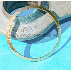 Rolex Rare Vintage 50's lunette striée or jaune 14 carats Montres 34mm Zephyr 6582 Cal 1030