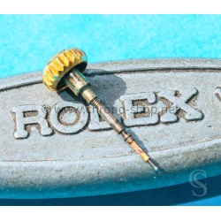 Rolex GMT 16718,16713 Datejust 16013,16018 Zephyr 6582 watches 6mm Yellow Gold screw Down Crown Part with stem