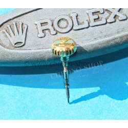 Rolex GMT 16718,16713 Datejust 16013,16018 Zephyr 6582 watches 6mm Yellow Gold screw Down Crown Part with stem