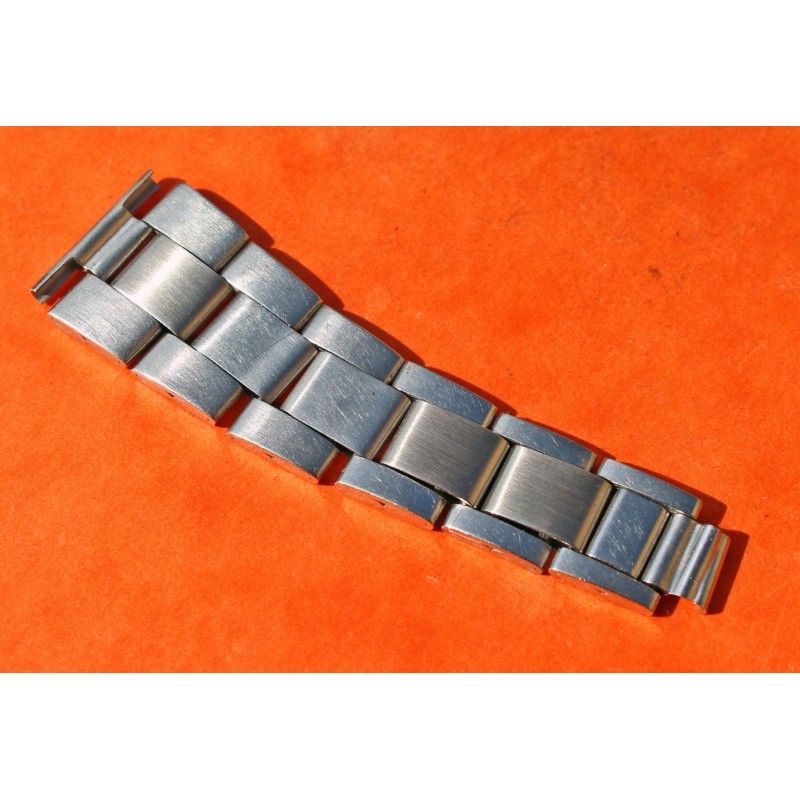 Vintage Rolex Tudor Oyster Folded Link Parts Stainless 7835 Daytona Bracelet Band 19mm, 6 folded links for restore or collect