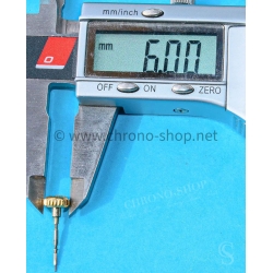 Rolex GMT 16718,16713 Datejust 16013,16018 Zephyr 6582 watches 6mm Yellow Gold screw Down Crown Part with stem