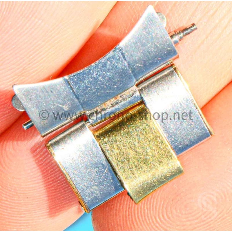ROLEX 57 endlink RARE 60's TUTONE RIVETS RIVITS BAND PARTS ROLEX ZEPHYR 1002,1008 OYSTER PERPETUAL 6582,1501,1502,1508