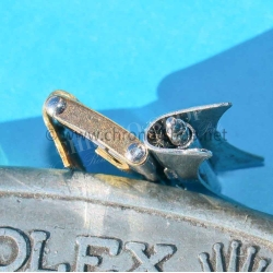ROLEX 57 endlink RARE 60's TUTONE RIVETS RIVITS BAND PARTS ROLEX ZEPHYR 1002,1008 OYSTER PERPETUAL 6582,1501,1502,1508