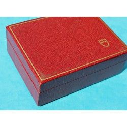 Rare Tudor Medium size leather box Red / burgundy color and wooden from 70's ref 94 00 1