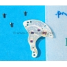 chronoshop Rolex 50's Furniture Watch spares Factory Movement 1030 Caliber train wheel bridge part 6894, 1030-6894