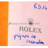 Rolex 6914 Genuine Watch Movement 1030 part 6914 Sweep second pinion cal 1030,1035,1055,1056, ref 1030-6914