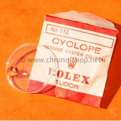 ROLEX 25-112 TUDOR PRINCE OYSTERDATE NOS CYCLOPE 112 PLEXIGLAS VERRE ACRYLIQUE MONTRES TUDOR 7962A,7964,7966,7968