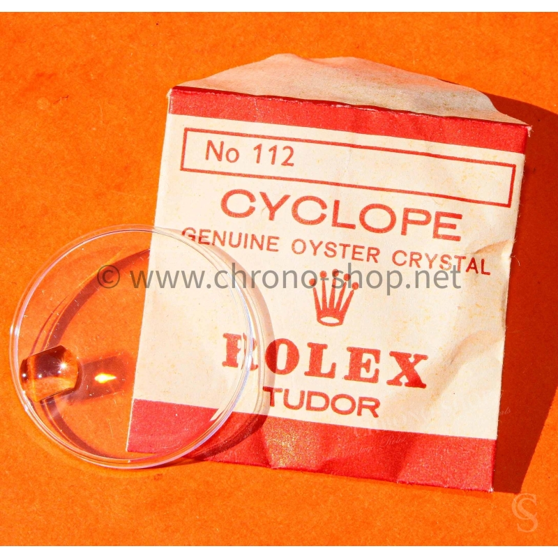 ROLEX 25-112 TUDOR PRINCE OYSTERDATE NOS CYCLOPE 112 PLEXIGLAS VERRE ACRYLIQUE MONTRES TUDOR 7962A,7964,7966,7968