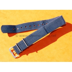 VINTAGE ORIGINAL FADED NAVY BLUE NATO STRAP BRACELET TAN BUCKLE WATCHES 6538,6536,5510,5517,5508