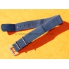 VINTAGE ORIGINAL FADED NAVY BLUE NATO STRAP BRACELET TAN BUCKLE WATCHES 6538,6536,5510,5517,5508
