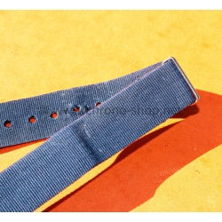 VINTAGE ORIGINAL FADED NAVY BLUE NATO STRAP BRACELET TAN BUCKLE WATCHES 6538,6536,5510,5517,5508